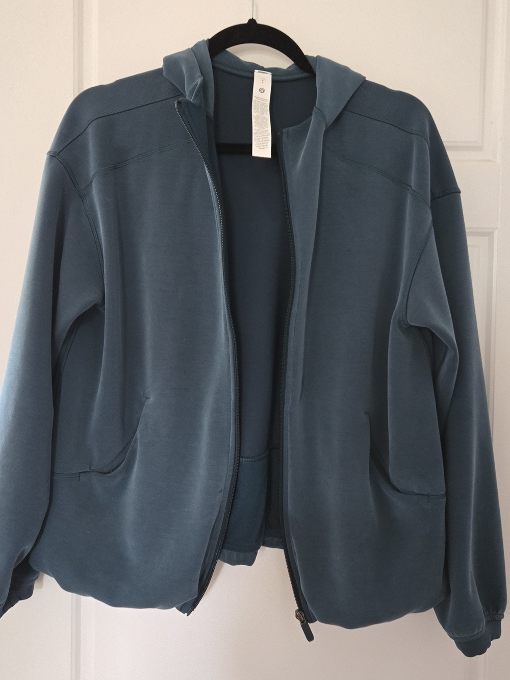 lululemon athletica Women's Slate Blue Full-Zip Hoodie Long Softstreme